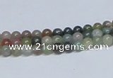 CAB430 15.5 inches 4mm round indian agate gemstone beads wholesale