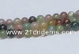 CAB431 15.5 inches 5mm round indian agate gemstone beads wholesale