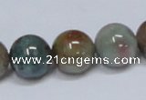 CAB435 15.5 inches 14mm round indian agate gemstone beads wholesale