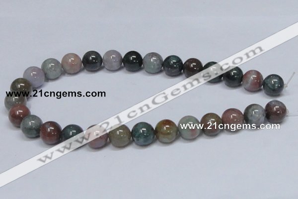 CAB435 15.5 inches 14mm round indian agate gemstone beads wholesale