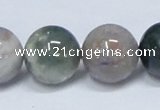 CAB436 15.5 inches 18mm round indian agate gemstone beads wholesale