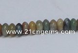 CAB440 15.5 inches 4*8mm rondelle indian agate gemstone beads