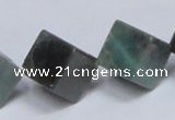 CAB443 15.5 inches 14*14mm inclined cube indian agate gemstone beads