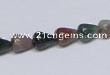 CAB444 15.5 inches 8*10mm teardrop indian agate gemstone beads