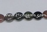 CAB449 15.5 inches 10mm flat round indian agate gemstone beads