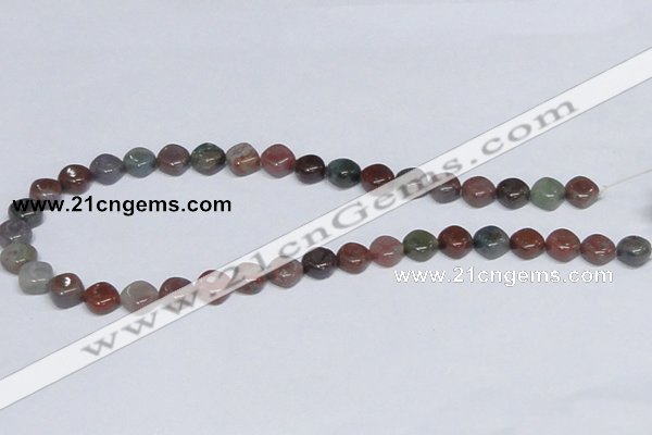 CAB450 15.5 inches 10mm rhombic indian agate gemstone beads