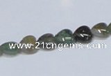 CAB452 15.5 inches 8*8mm heart indian agate gemstone beads