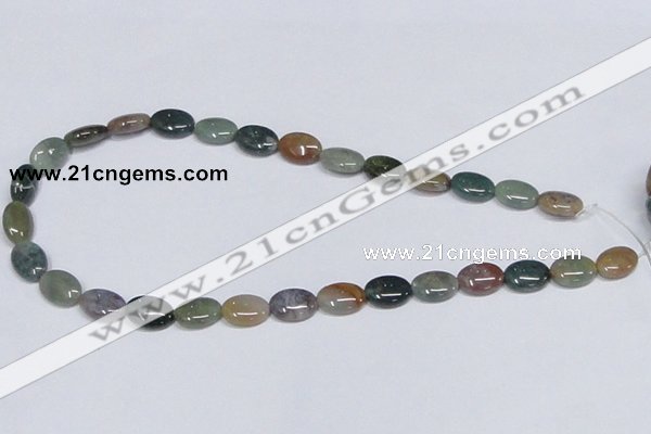 CAB457 15.5 inches 10*14mm oval indian agate gemstone beads wholesale