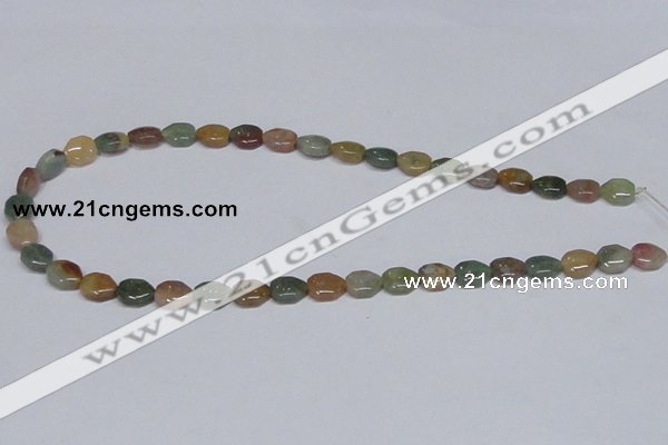 CAB467 15.5 inches 8*10mm freeform indian agate gemstone beads