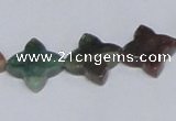 CAB472 15.5 inches 12*12mm flower form indian agate gemstone beads