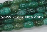 CAB50 15.5 inches 8*12mm egg-shaped peafowl agate gemstone beads