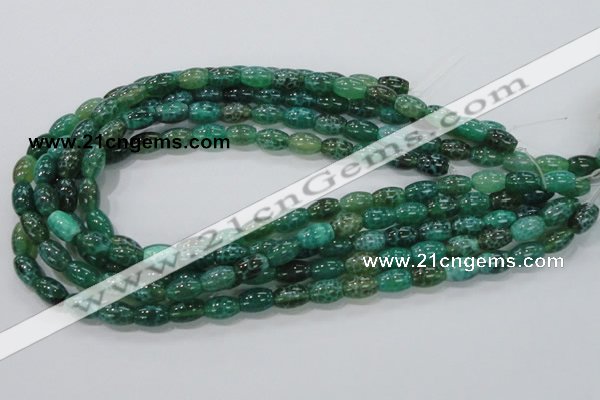 CAB50 15.5 inches 8*12mm egg-shaped peafowl agate gemstone beads