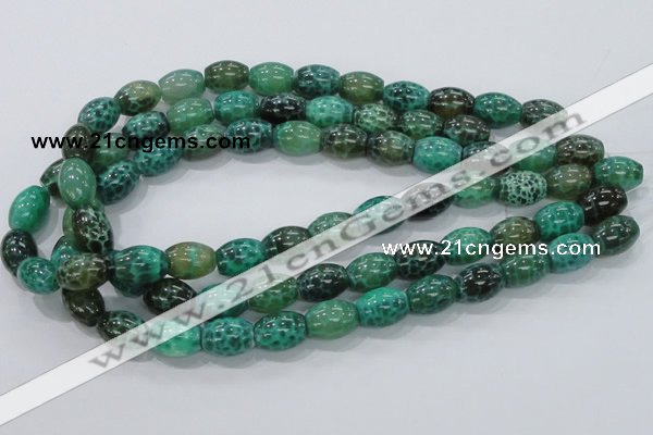 CAB51 15.5 inches 12*16mm egg-shaped peafowl agate gemstone beads