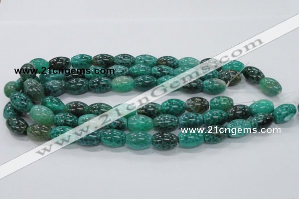 CAB52 15.5 inches 13*18mm egg-shaped peafowl agate gemstone beads