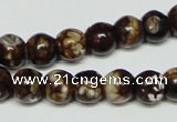 CAB610 15.5 inches 10mm round leopard skin agate beads wholesale