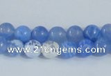 CAB645 15.5 inches 8mm round fire crackle agate beads wholesale