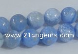 CAB647 15.5 inches 12mm round fire crackle agate beads wholesale