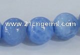 CAB649 15.5 inches 16mm round fire crackle agate beads wholesale