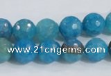 CAB654 15.5 inches 10mm faceted round fire crackle agate beads