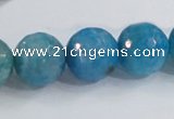 CAB657 15.5 inches 16mm faceted round fire crackle agate beads