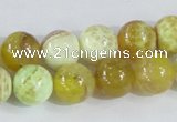 CAB661 15.5 inches 12mm round fire crackle agate beads wholesale