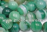 CAB715 15.5 inches 8mm round green agate gemstone beads wholesale