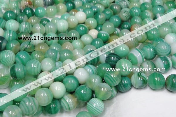 CAB715 15.5 inches 8mm round green agate gemstone beads wholesale