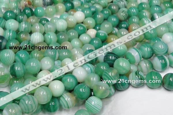 CAB716 15.5 inches 10mm round green agate gemstone beads wholesale