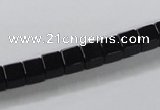 CAB834 15.5 inches 6*6mm cube black agate gemstone beads wholesale