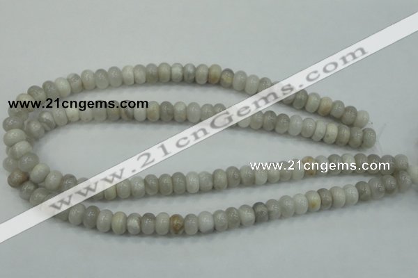 CAB901 15.5 inches 6*10mm rondelle natural crazy agate beads wholesale