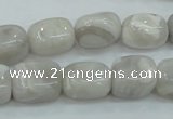 CAB903 15.5 inches 10*14mm nugget natural crazy agate beads wholesale