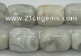 CAB904 15.5 inches 15*20mm drum natural crazy agate beads wholesale