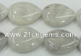 CAB909 15.5 inches 18*25mm flat teardrop natural crazy agate beads