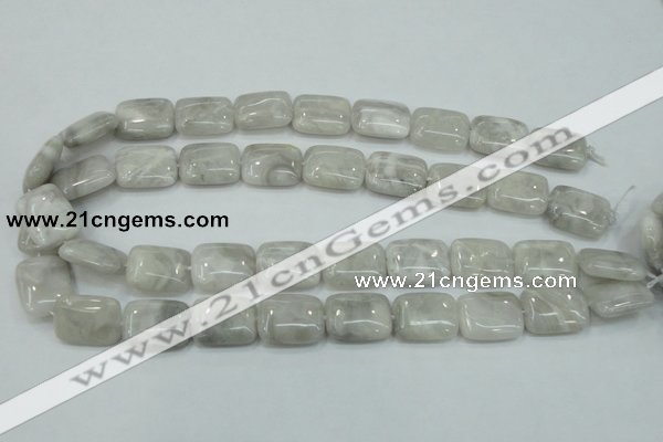 CAB922 15.5 inches 15*20mm rectangle natural crazy agate beads wholesale