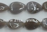 CAB957 15.5 inches 13*18mm flat teardrop ocean agate gemstone beads