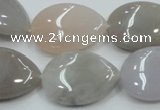 CAB958 15.5 inches 18*25mm flat teardrop ocean agate gemstone beads