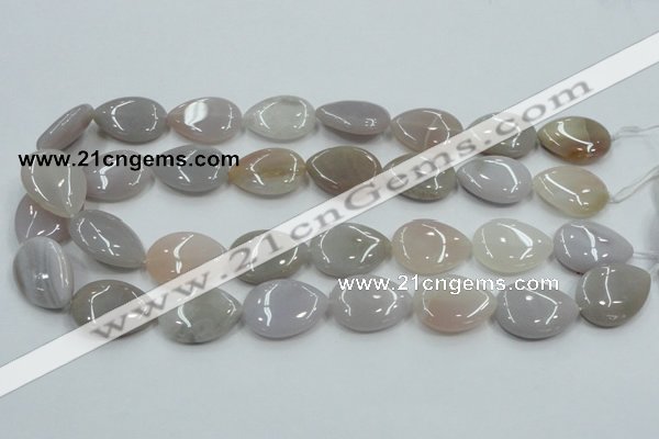 CAB958 15.5 inches 18*25mm flat teardrop ocean agate gemstone beads