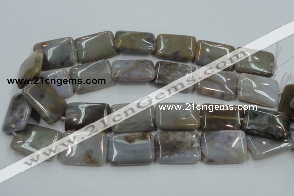 CAB961 15.5 inches 20*30mm rectangle ocean agate gemstone beads
