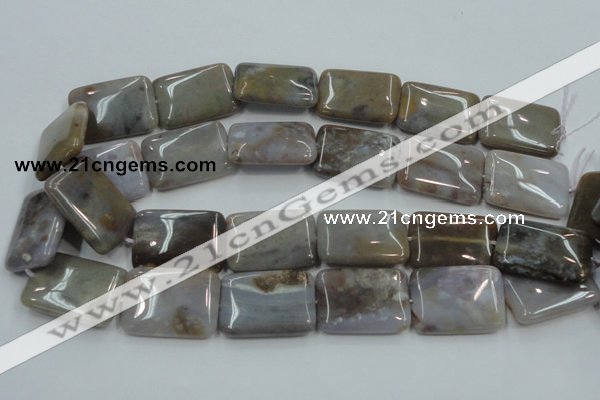 CAB961 15.5 inches 20*30mm rectangle ocean agate gemstone beads