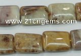 CAB978 15.5 inches 13*18mm rectangle Morocco agate beads wholesale