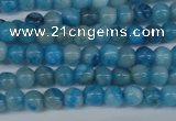 CAB998 15.5 inches 4mm round blue crazy lace agate beads