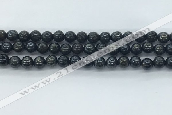 CAE122 15.5 inches 8mm round AB-color astrophyllite beads wholesale