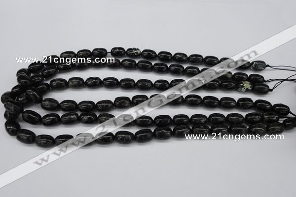 CAE15 15.5 inches 8*12mm egg-shaped astrophyllite beads wholesale