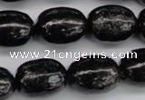 CAE18 15.5 inches 15*20mm egg-shaped astrophyllite beads wholesale