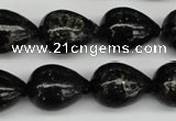 CAE23 15.5 inches 15*20mm teardrop astrophyllite beads wholesale