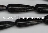 CAE24 15.5 inches 10*30mm teardrop astrophyllite beads wholesale