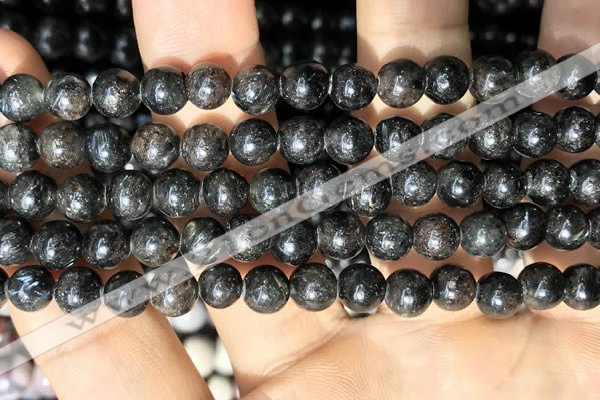 CAE305 15.5 inches 6mm round astrophyllite gemstone beads