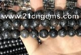 CAE308 15.5 inches 12mm round astrophyllite gemstone beads