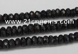 CAE31 15.5 inches 4*6mm faceted rondelle astrophyllite beads wholesale