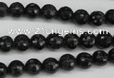 CAE36 15.5 inches 8mm faceted round astrophyllite beads wholesale